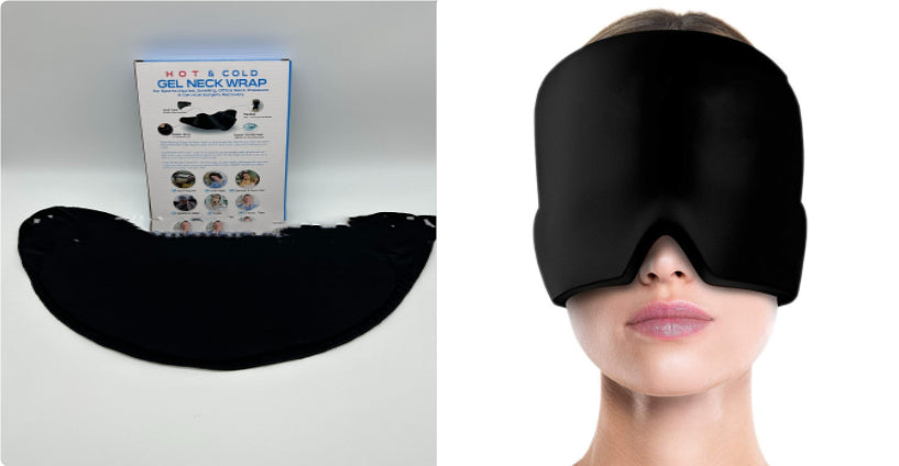 Ice Compress Headache Eye Mask Hat Relief For Migraines, Stress, And Tension Massage Tool