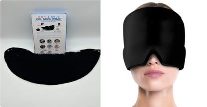 Ice Compress Headache Eye Mask Hat Relief For Migraines, Stress, And Tension Massage Tool