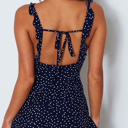 Robe d’Été à Pois – Élégance Naturelle